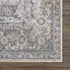 Alfombra lavable de pelo plano azul Gael