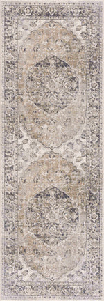 Alfombra lavable de pelo plano beige Rudo