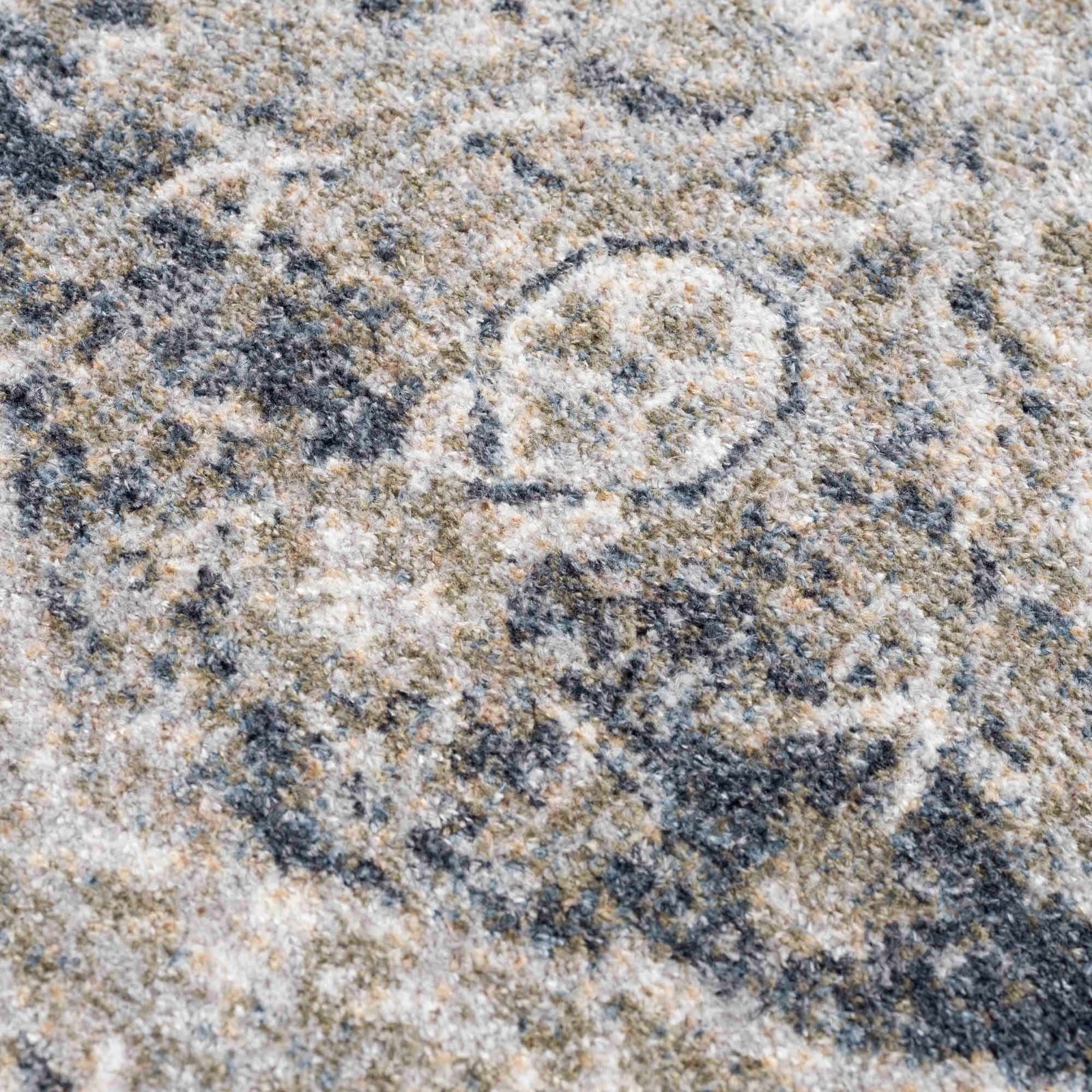 Alfombra lavable de pelo plano azul Rudo