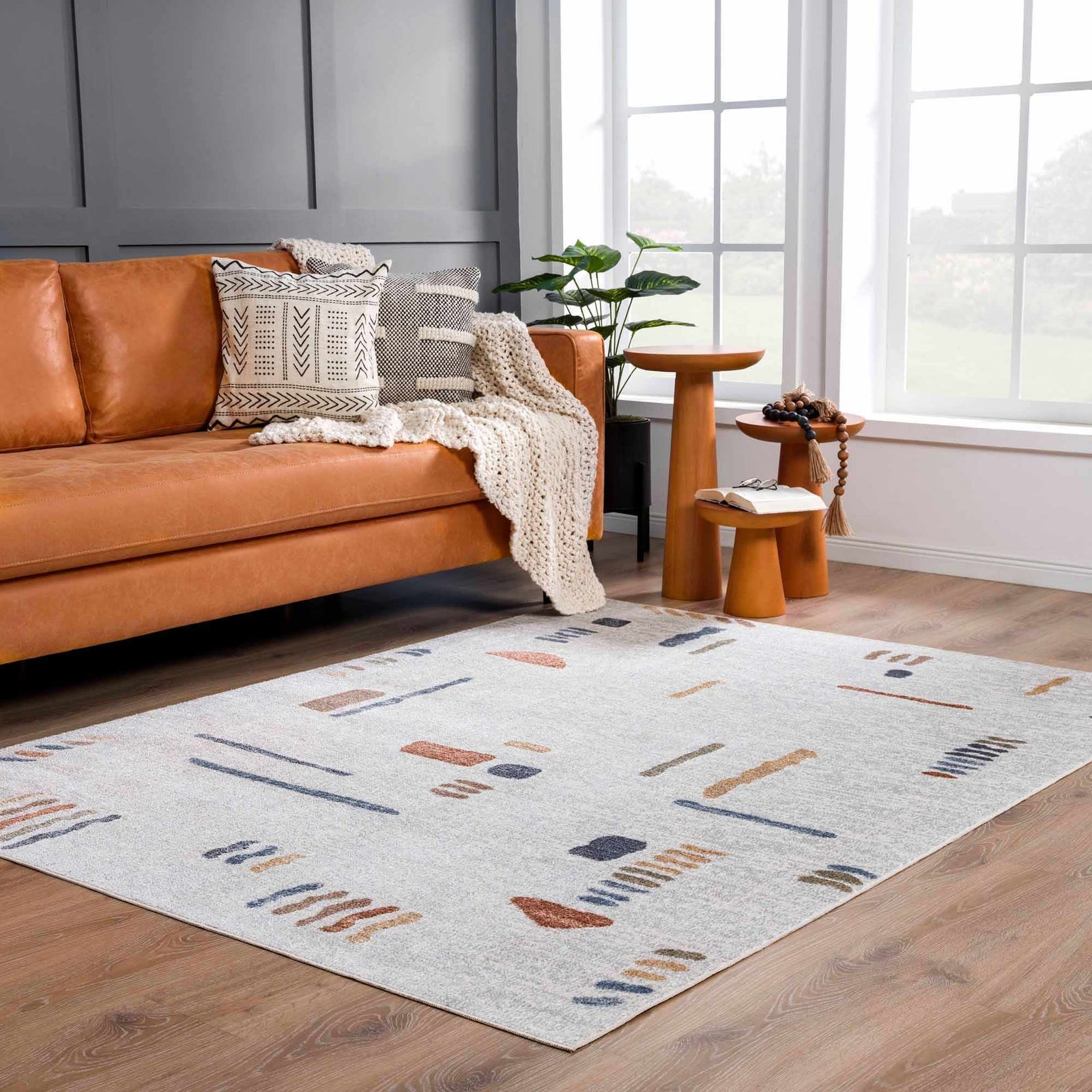 Alfombra lavable moderna Arnon