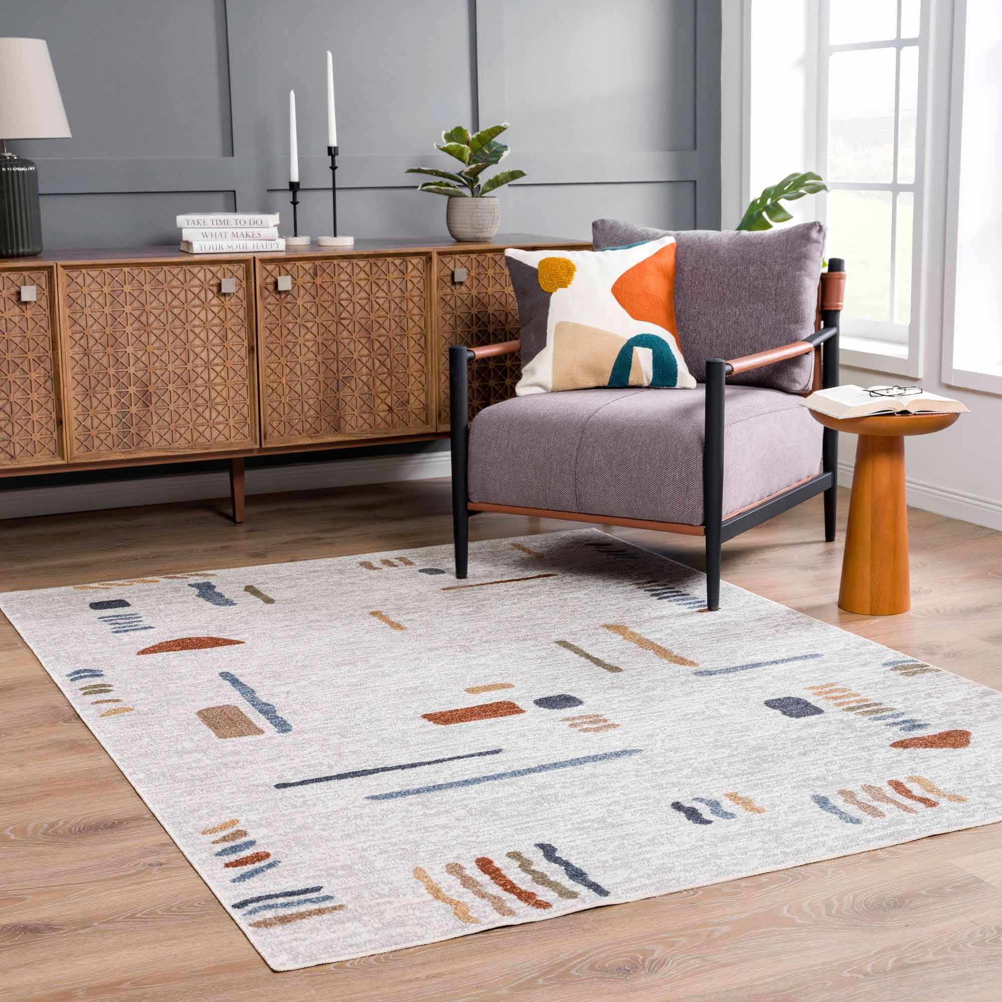 Alfombra lavable moderna Arnon