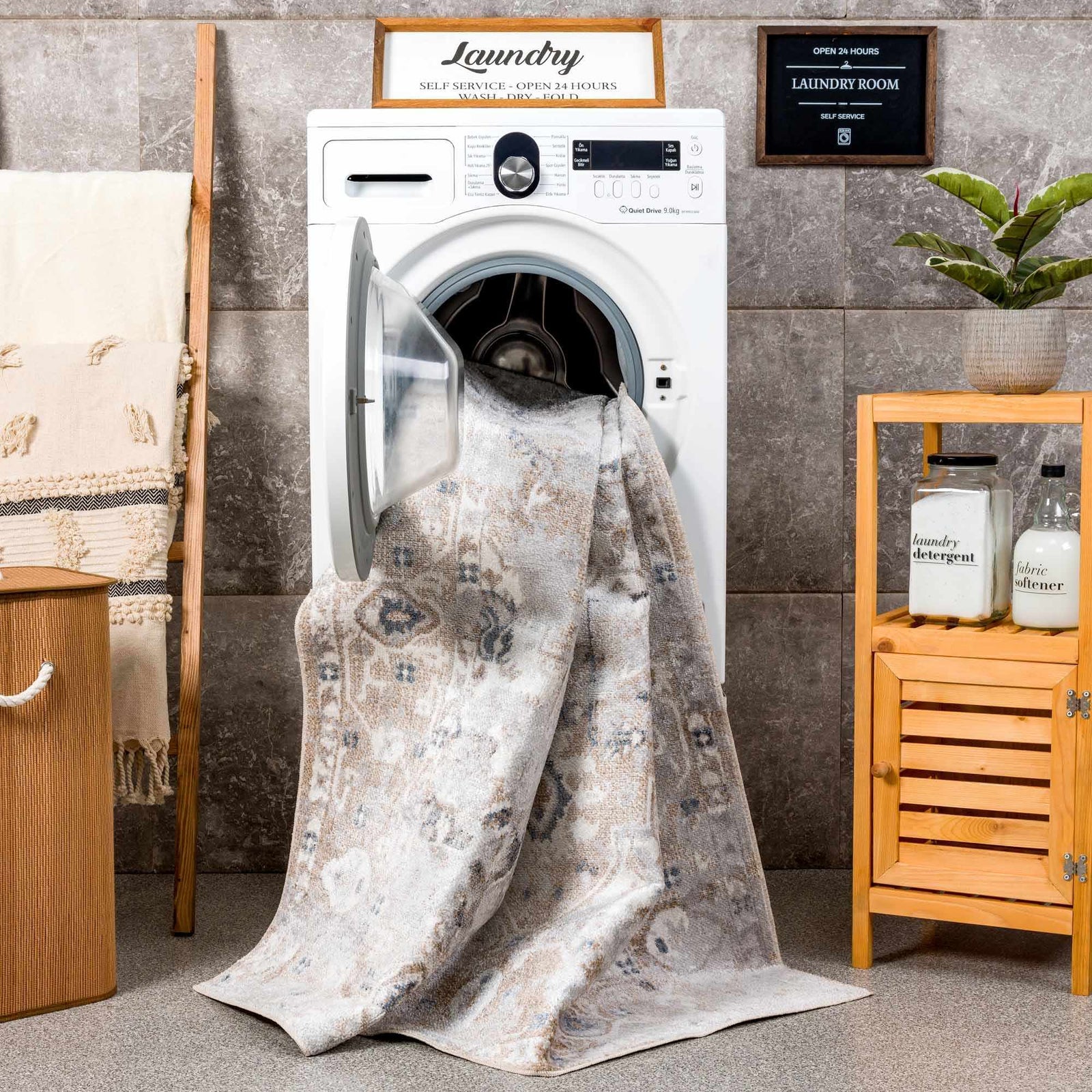 Alfombra lavable de pelo plano Dobry