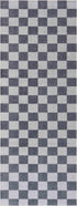 Alfombra lavable a cuadros gris Alie