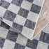 Alfombra lavable a cuadros gris Alie