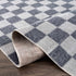 Alfombra lavable a cuadros gris Alie