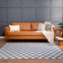 Alfombra lavable a cuadros gris Alie