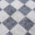 Alfombra lavable a cuadros gris Alie
