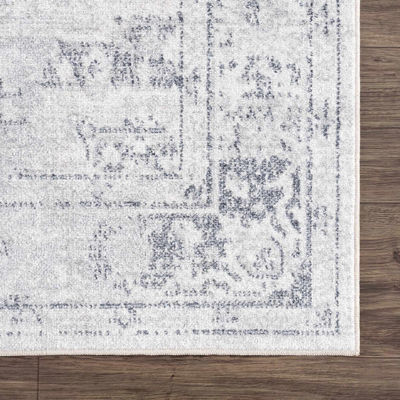 Alfombra lavable de pelo plano Akram Antrasit