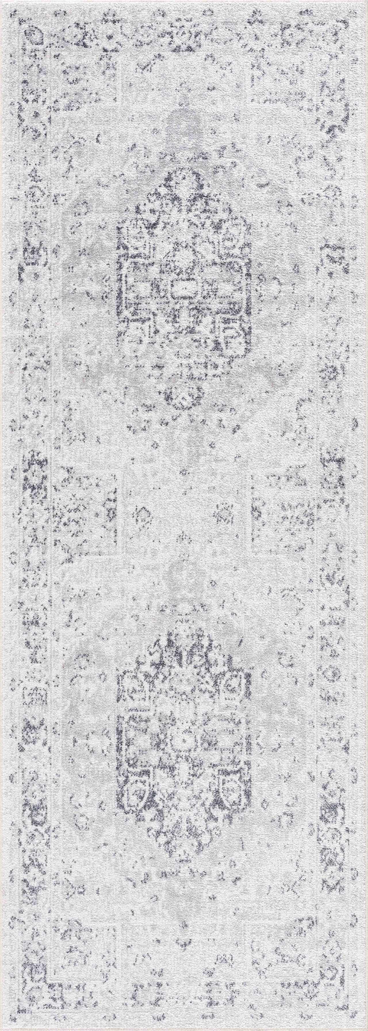 Alfombra lavable de pelo plano Akram Antrasit