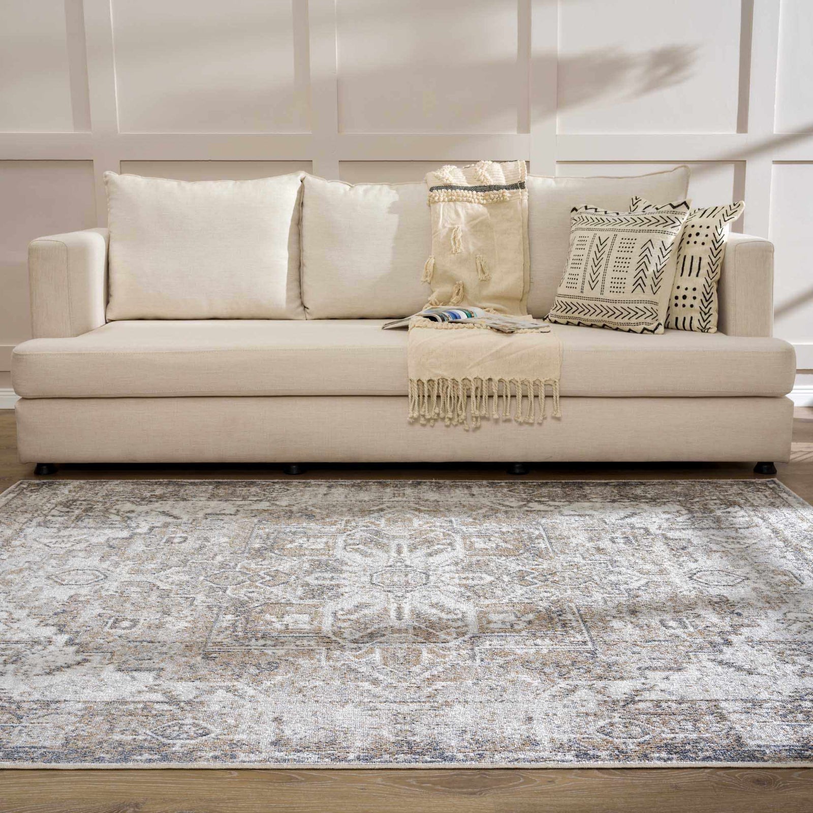 Alfombra lavable de pelo plano Hera