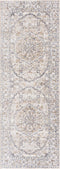 Alfombra lavable de pelo plano color crema Hiti