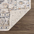 Alfombra lavable de pelo plano color crema Hiti