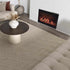 Alfombra de lana con enrejado en color beige Ramsbury