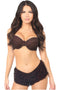 Dark Brown Lace Ruffle Panty