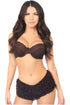 Dark Brown Lace Ruffle Panty