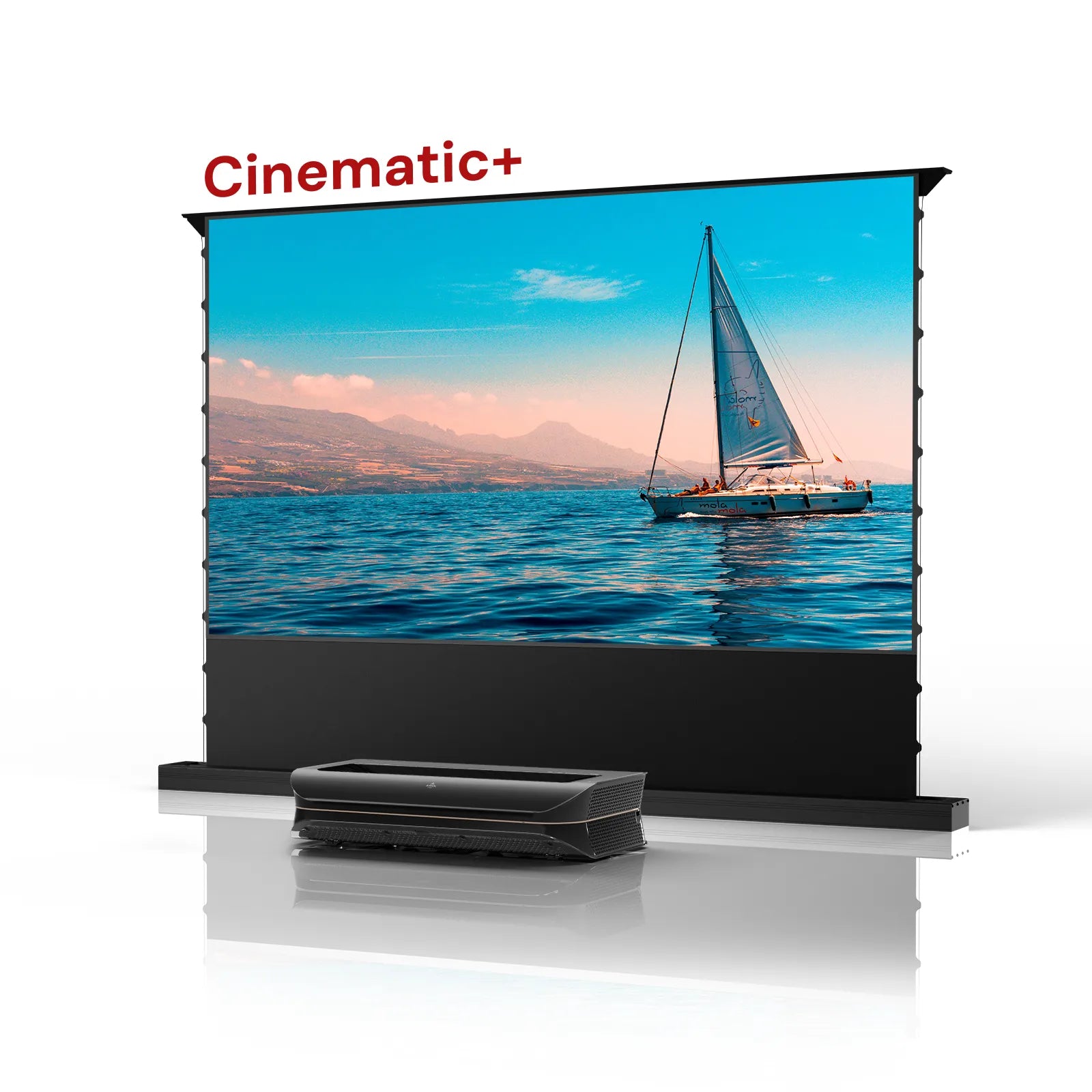 100''-130'' AWOL Vision Cinematic+ ALR Motorized Floor Rising Acoustic Screen