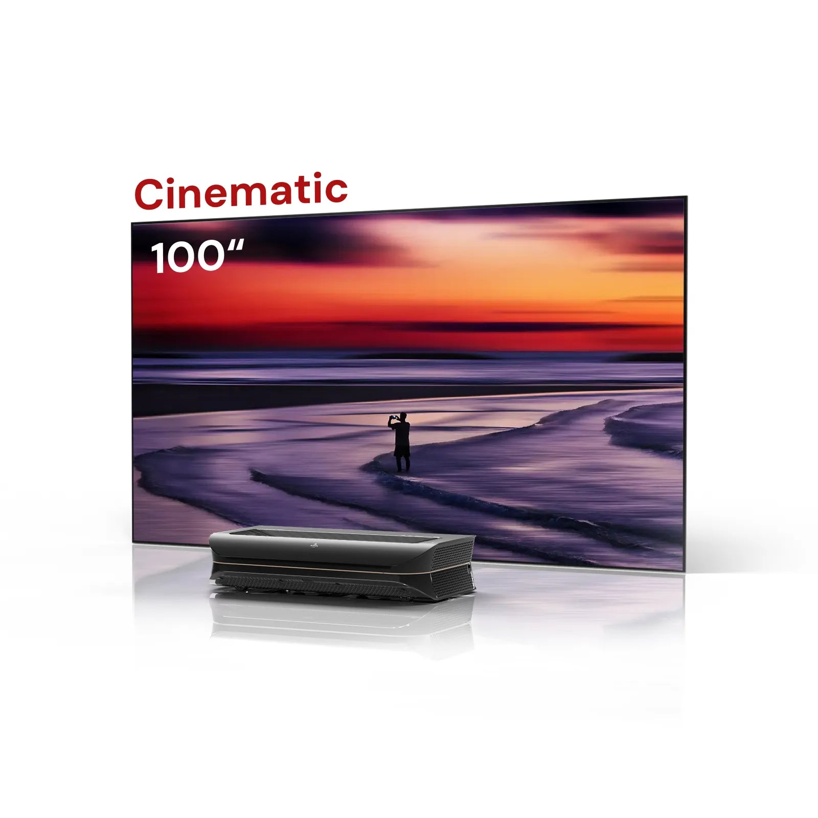 Paquete de pantalla cinematográfica ALR LTV-3000 Pro de 100'' a 132'' 
