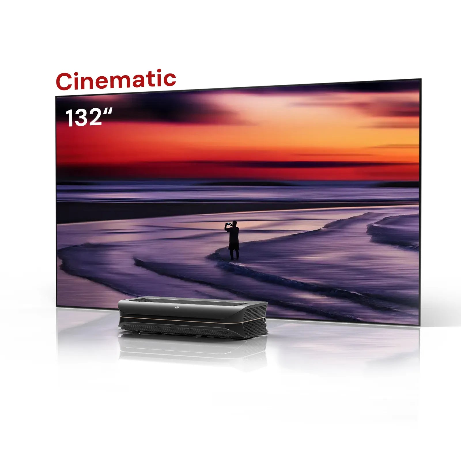 Paquete de pantalla cinematográfica ALR LTV-3000 Pro de 100'' a 132'' 