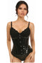 Lavish Black Patent Underbust Corset