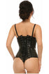 Lavish Black Patent Underbust Corset
