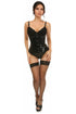 Lavish Black Patent Underbust Corset