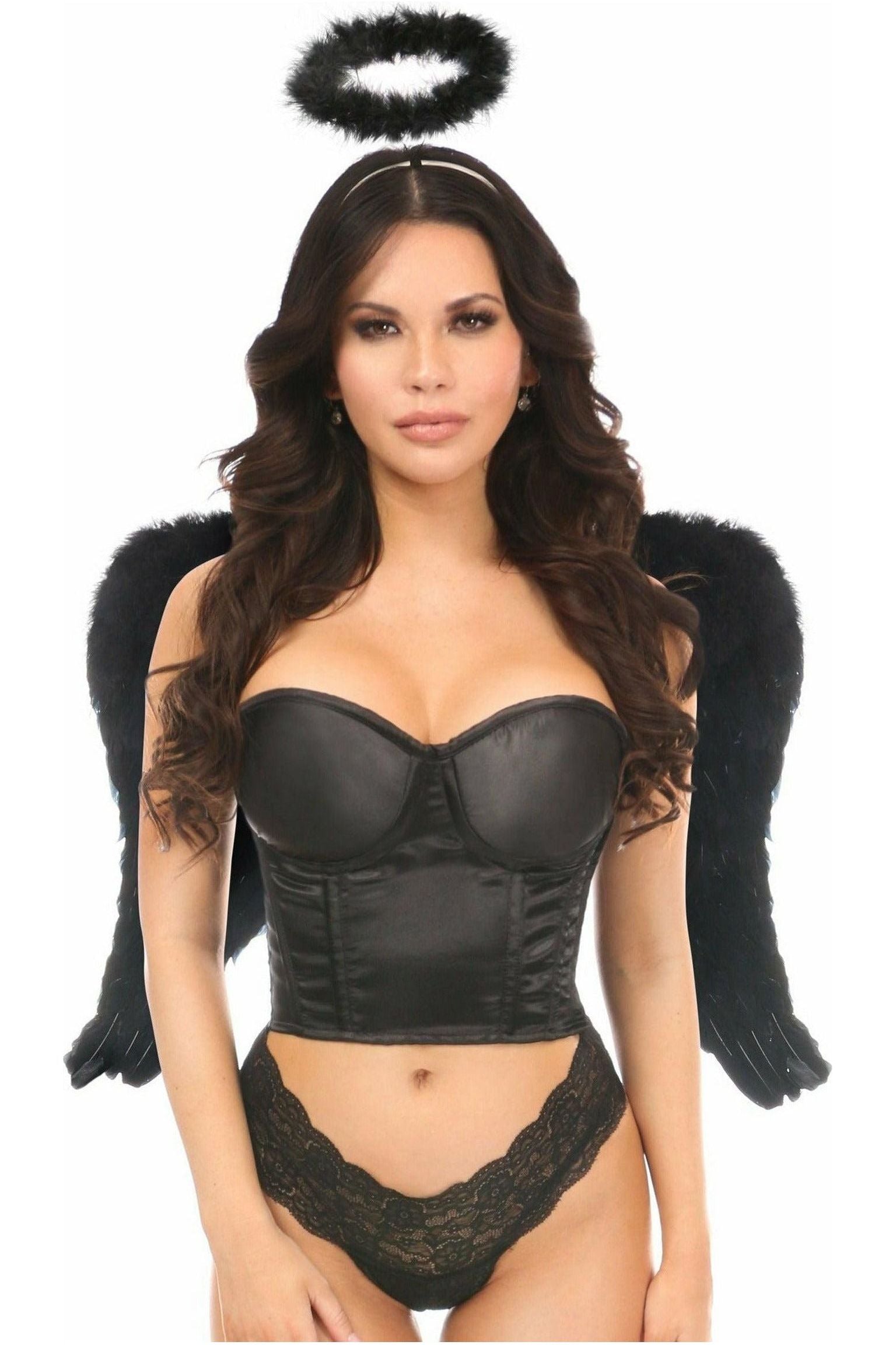 Lavish 3 PC Sexy Night Angel Corset Costume