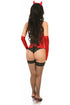 Lavish 4 PC Daring Devil Corset Costume