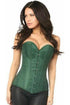 Lavish Dark Green Brocade Corset