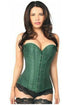 Lavish Dark Green Brocade Corset