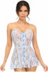 Lavish Lt Blue Sheer Lace Corset Dress