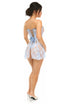 Lavish Lt Blue Sheer Lace Corset Dress