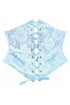 Lavish Lt Blue Lace Corset Belt Cincher