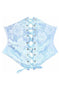 Lavish Lt Blue Lace Corset Belt Cincher