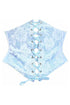Lavish Lt Blue Lace Corset Belt Cincher