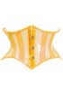 Lavish Clear Yellow Curvy Cut Mini Cincher Corset