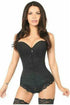 Lavish Black Cotton Overbust Corset