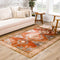 Kullar Orange Washable Area Rug