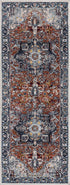 Alfombra lavable Cabacungan azul y óxido - Liquidación
