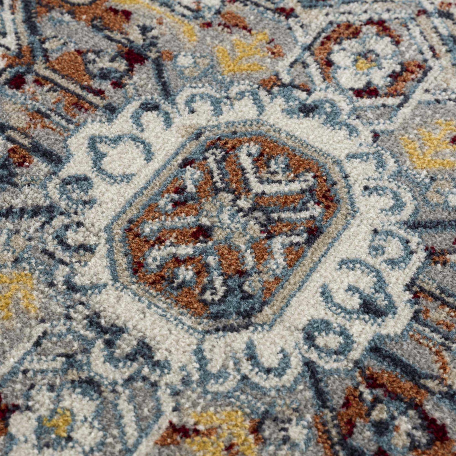 Alfombra lavable Cabacungan azul y óxido - Liquidación