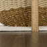 Alfombra lavable de color crema Bahar