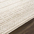 Alfombra lavable de color crema Bahar