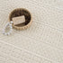 Alfombra lavable de color crema Bahar