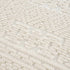 Alfombra lavable de color crema Bahar