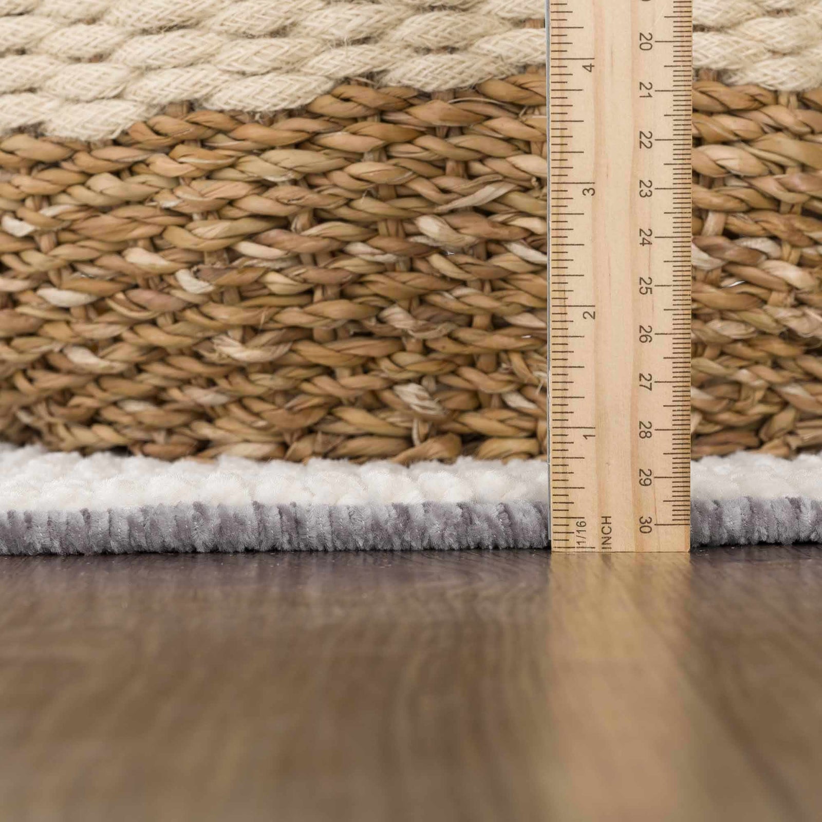 Alfombra lavable Bahar en color crema y gris - Edición limitada