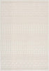Alfombra lavable de color blanco Drago