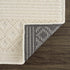 Alfombra lavable de color blanco Drago