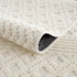Alfombra lavable de color blanco Drago