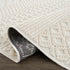 Alfombra lavable de color blanco Drago