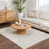 Alfombra lavable de color blanco Drago
