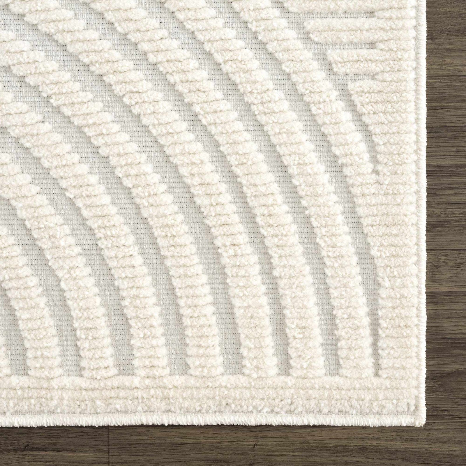 Alfombra lavable blanca Deron